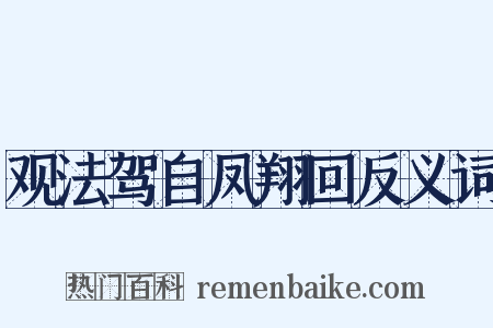 观法驾自凤翔回反义词是什么意思的图片